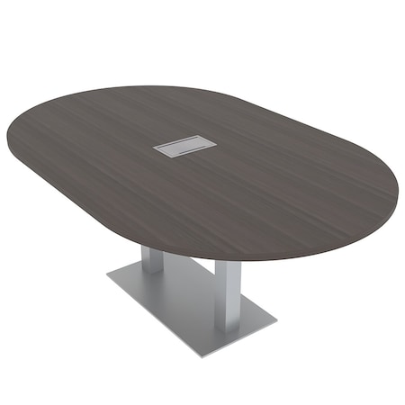 Skutchi Designs 45.25 in W, 71.5 in L, 29 in H, Engineered Wood Top, Brown HAR-RAC-46X72-DOU-ELEC-XD1025
